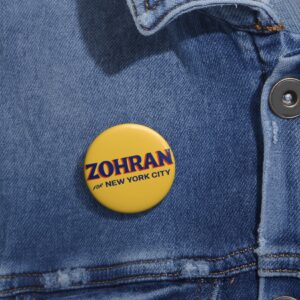 Zohran for New York City Gold Button