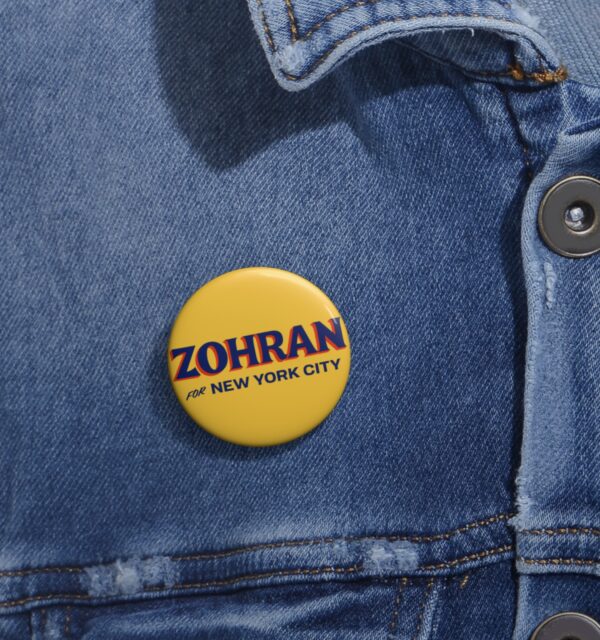 Zohran for New York City Gold Button