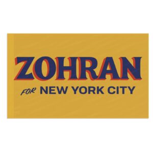 Zohran for New York City Gold Flag