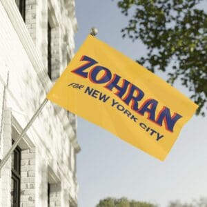 Zohran for New York City Gold Flag