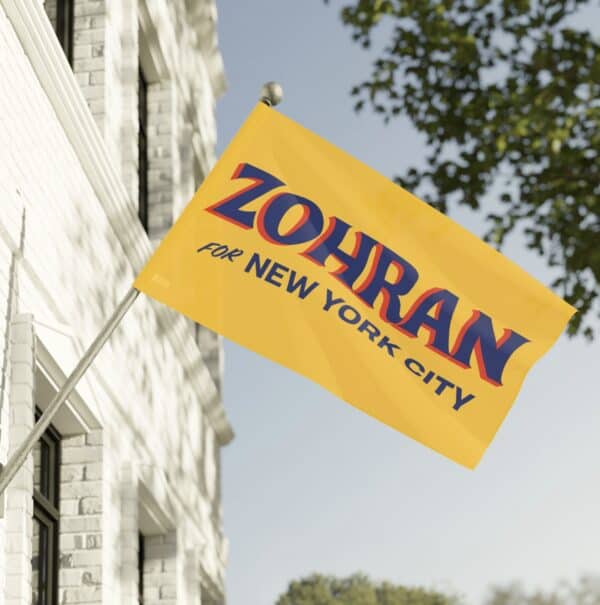 Zohran for New York City Gold Flag
