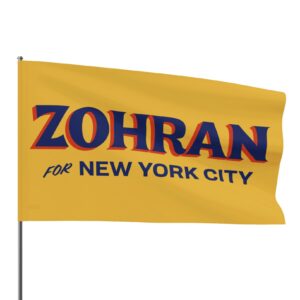 Zohran for New York City Gold Flag