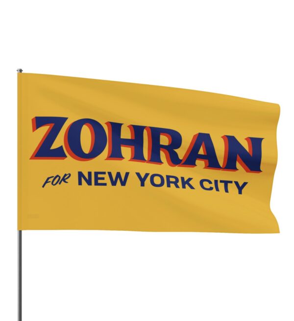 Zohran for New York City Gold Flag