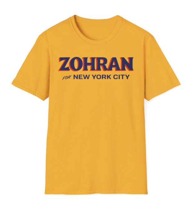 Zohran for New York City Gold T-Shirt