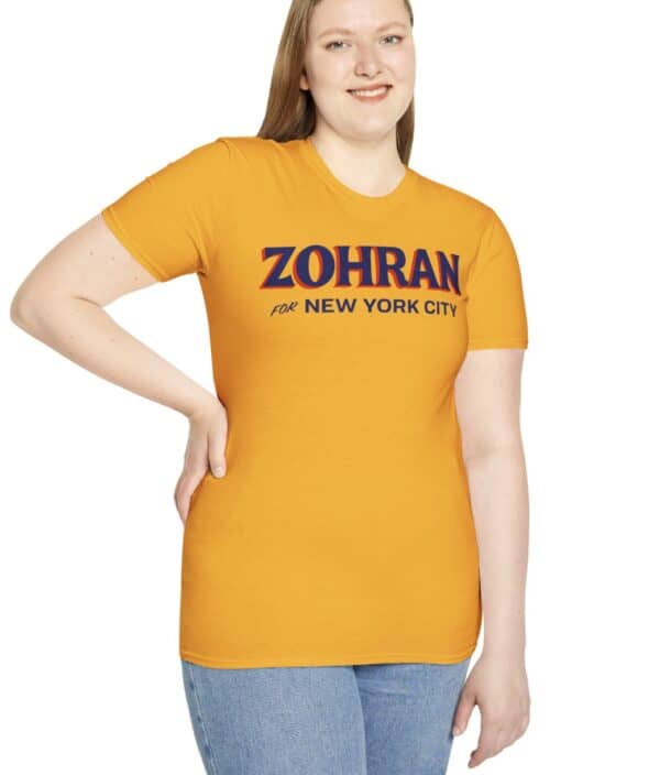Zohran for New York City Gold T-Shirt