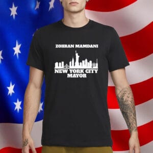 Bold NYC Skyline Campaign Tee, Zohran Mamdani New York City Mayor T-Shirt