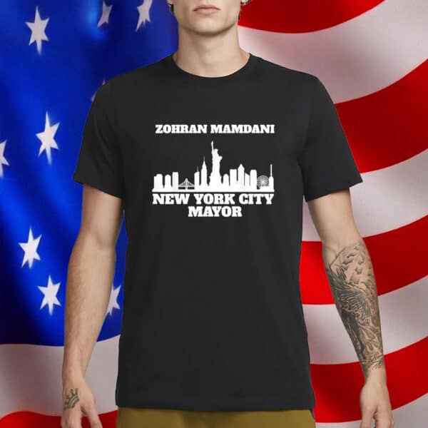 Bold NYC Skyline Campaign Tee, Zohran Mamdani New York City Mayor T-Shirt