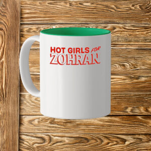 Bold Red Zohran Mamdani NYC 2025 Campaign Cup, Hot Girls For Zohran Mug
