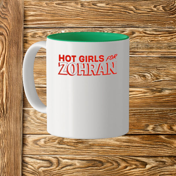 Bold Red Zohran Mamdani NYC 2025 Campaign Cup, Hot Girls For Zohran Mug