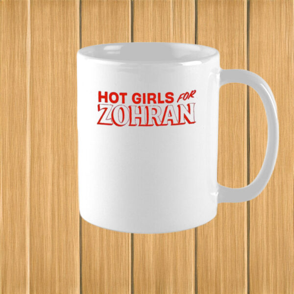 Bold Red Zohran Mamdani NYC 2025 Campaign Cup, Hot Girls For Zohran Mug