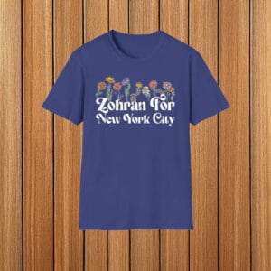 Floral Zohran For New York City T-Shirt – Zohran Mamdani 2025 Shirt