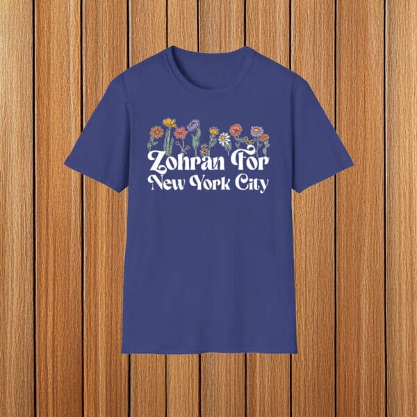 Floral Zohran For New York City T-Shirt – Zohran Mamdani 2025 Shirt