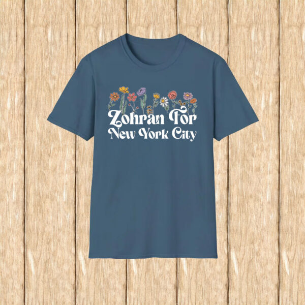 Floral Zohran For New York City T-Shirt – Zohran Mamdani 2025 Shirt