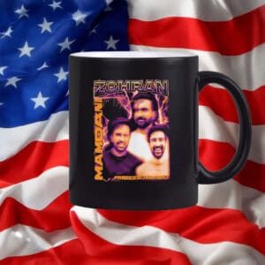Freeze the Rent – Electric Retro Campaign Design, Zohran Mamdani for NYC Mayor Mug