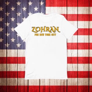 Gothic Font Bella+Canvas Tee, Zohran Mamdani For NYC Shirt