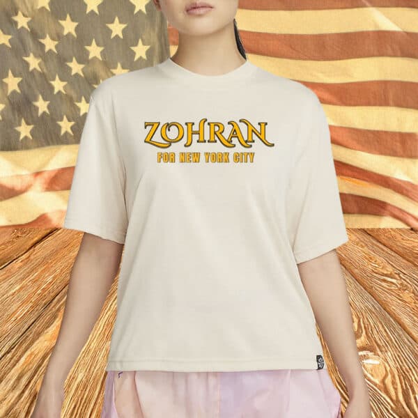 Gothic Font Bella+Canvas Tee, Zohran Mamdani For NYC Shirt