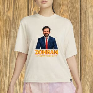 Illustrated Mayor Mamdani 2025 Campaign Tee, Zohran For New York City Shirt