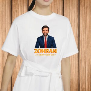Illustrated Mayor Mamdani 2025 Campaign Tee, Zohran For New York City Shirt