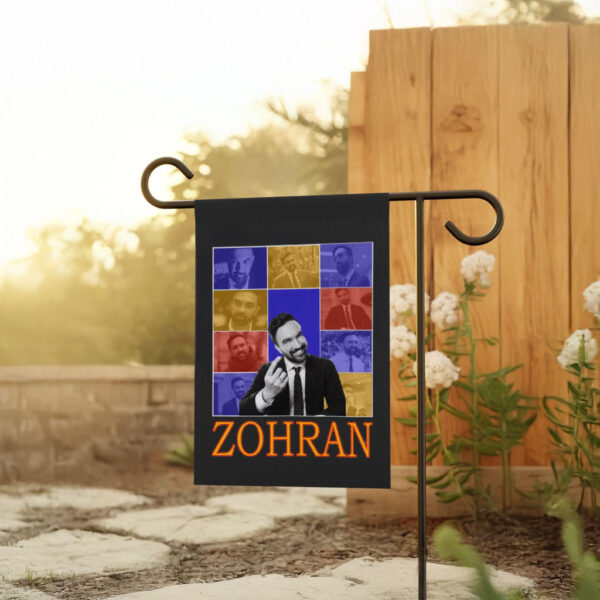 Mayor Mamdani 2025 Collage Banner, NYC’s First Muslim Mayor, Zohran Mamdani Flag