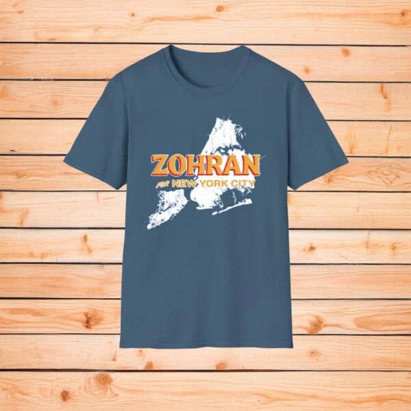 Mayor Mamdani 2025 Tee, Zohran for New York City Map Shirt