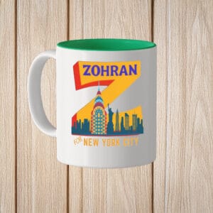 Mayor Mamdani 2025 – Vote Zohran, Rank Zohran, Zohran for New York City Skyline Mug