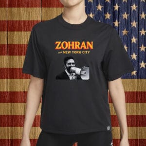 Megaphone Campaign Graphic Tee, Original Zohran for New York City T-Shirt