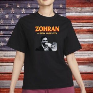 Megaphone Campaign Graphic Tee, Original Zohran for New York City T-Shirt