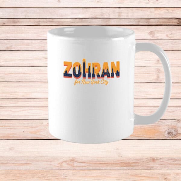 NYC 2025 Campaign Coffee Cup, Zohran For New York City Skyline Mug