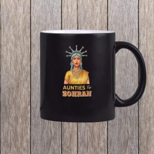 NYC Desi Pride – Zohran Mamdani 2025, Aunties For Zohran Mug