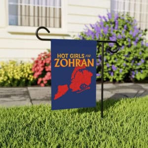 NYC Map Vote Zohran 2025 Campaign Yard Banner, Hot Girls For Zohran Garden Flag