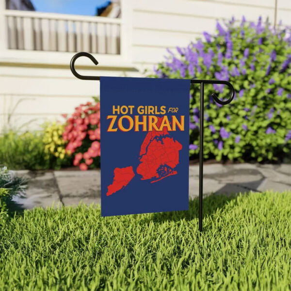 NYC Map Vote Zohran 2025 Campaign Yard Banner, Hot Girls For Zohran Garden Flag