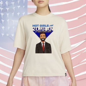 NYC Mayor 2025 Campaign Tee, Hot Girls For Zohran Mamdani Cartoon T-Shirt