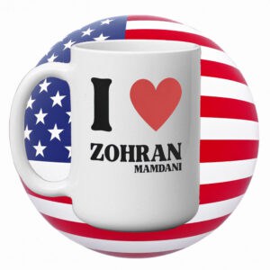 NYC Mayor 2025 Supporter Gift, I Love Zohran Mamdani Mug