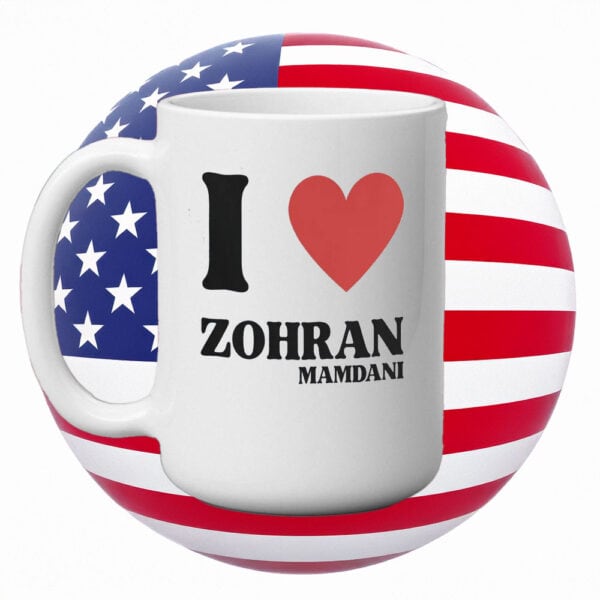 NYC Mayor 2025 Supporter Gift, I Love Zohran Mamdani Mug