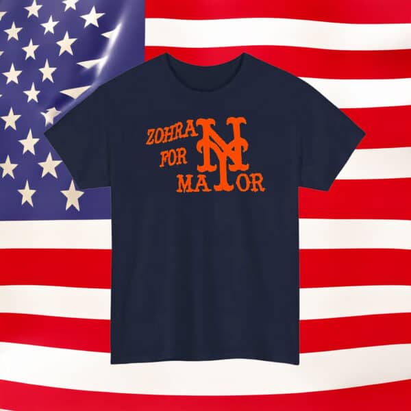 NYC Mets-Inspired Campaign Design – Zohran Mamdani 2025, Zohran for Mayor T-Shirt