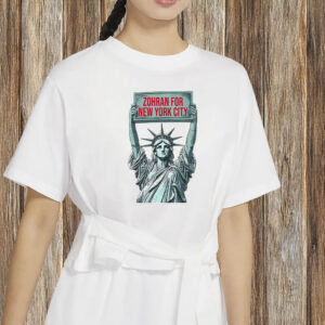 NYC Political Tee, Mayor Mamdani 2025 Campaign, Zohran for New York City Statue Shirt