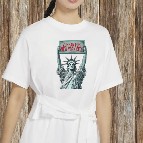NYC Political Tee, Mayor Mamdani 2025 Campaign, Zohran for New York City Statue Shirt