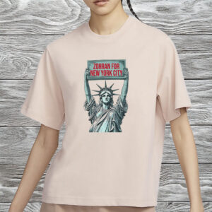 NYC Political Tee, Mayor Mamdani 2025 Campaign, Zohran for New York City Statue Shirt