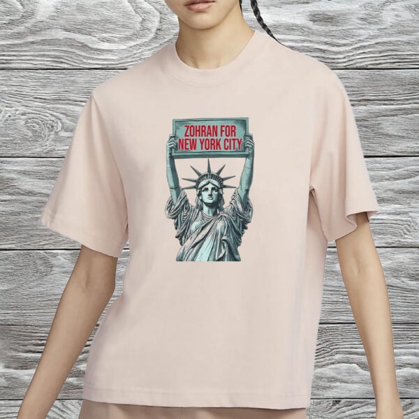 NYC Political Tee, Mayor Mamdani 2025 Campaign, Zohran for New York City Statue Shirt