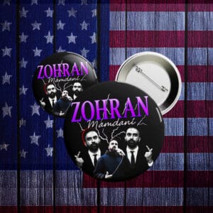 NYC Progressive Campaign Badge 2025, Zohran Mamdani Pin Button
