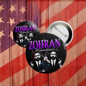 NYC Progressive Campaign Badge 2025, Zohran Mamdani Pin Button