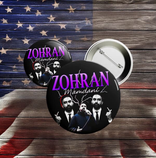 NYC Progressive Campaign Badge 2025, Zohran Mamdani Pin Button