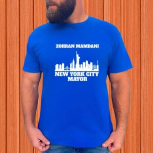 NYC Skyline 2025 Campaign Tee, Zohran Mamdani For New York City Mayor T-Shirt