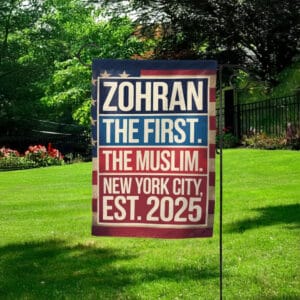 NYC’s First Muslim Mayor Vote Zohran Rank Zohran Banner-Mayor Mamdani 2025 Garden Flag
