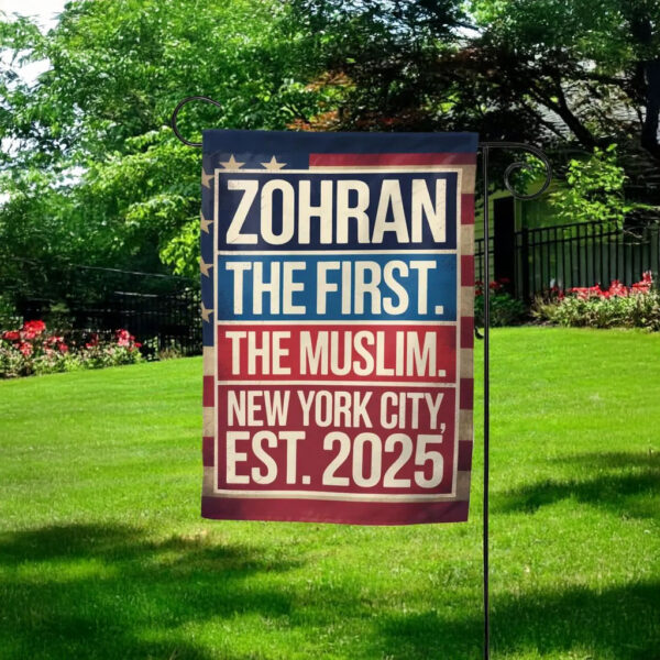 NYC’s First Muslim Mayor Vote Zohran Rank Zohran Banner-Mayor Mamdani 2025 Garden Flag