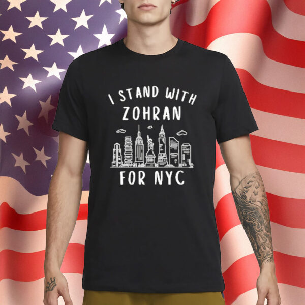 Official 2025 I Stand With Zohran Mamdani for NYC T-Shirt