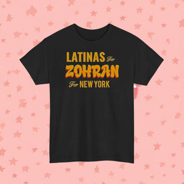 Official Latinas for Zohran T-Shirt – Zohran Mamdani for New York Shirt