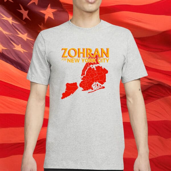 Red Map Campaign Tee for Mayor Mamdani 2025, Zohran For New York City Shirt
