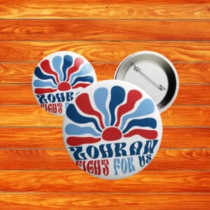 Retro Political Pin for NYC Campaign, Zohran Fight For Us Button