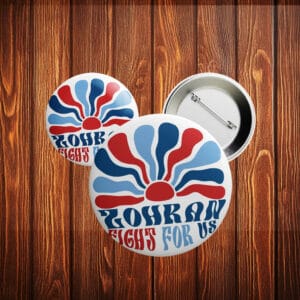 Retro Political Pin for NYC Campaign, Zohran Fight For Us Button